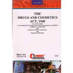 THE DRUGS AND COSMETICS ACT 1940