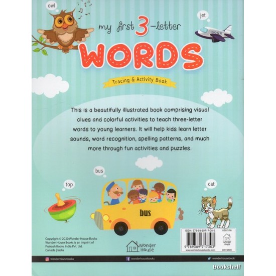 MY FIRST 3 LETTER WORDS TRACING & ACTIVITY BOOK